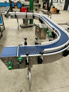 In-Line Transfer conveyor for repair and maintenance